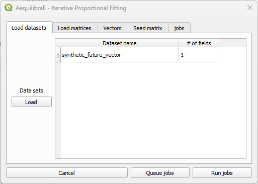 IPF - Loaded datasets