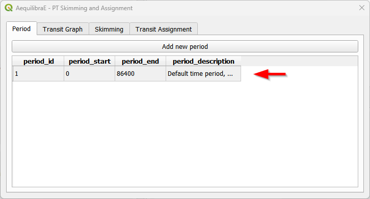 select default period