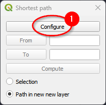Configure shortest path - first step