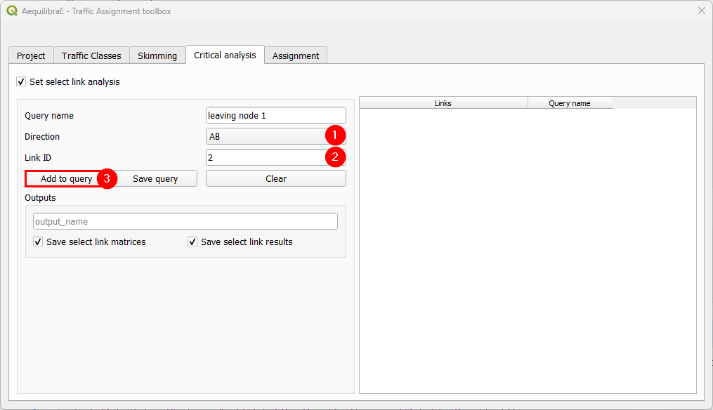 Add more links to the selection
